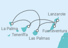 Reiseroute der Kreuzfahrt  Kanarische Inseln ab Gran Canaria - AIDA