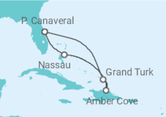 Reiseroute der Kreuzfahrt  7 DAY EXOTIC EASTERN CARIBBEAN CRUISE - Carnival Cruise Line