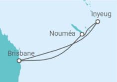 Reiseroute der Kreuzfahrt  Nauru - Royal Caribbean