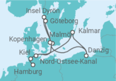 Reiseroute der Kreuzfahrt  Historisches Danzig trifft skandinavischen Lifestyle - Hapag-Lloyd Cruises