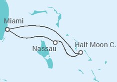 Reiseroute der Kreuzfahrt  4-DAY BAHAMAS ITINERARY - Carnival Cruise Line
