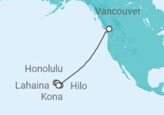 Reiseroute der Kreuzfahrt  Hawaii - Celebrity Cruises