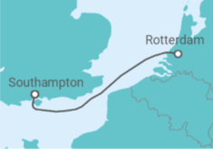 Reiseroute der Kreuzfahrt  Niederlande - Cunard