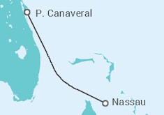 Reiseroute der Kreuzfahrt  3 DAY NASSAU CRUISE - Carnival Cruise Line