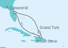 Reiseroute der Kreuzfahrt  5 DAY EXOTIC EASTERN CARIBBEAN CRUISE - Carnival Cruise Line