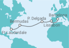 Reiseroute der Kreuzfahrt  Portugal, Bermudas - Celebrity Cruises