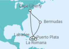 Reiseroute der Kreuzfahrt  Bermudas, Dominikanische Republik - Royal Caribbean