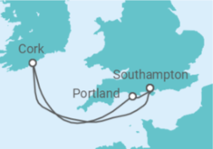 Reiseroute der Kreuzfahrt  Irland Alles Inklusive - MSC Cruises