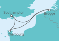 Reiseroute der Kreuzfahrt  Frankreich, Belgien - MSC Cruises
