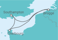 Reiseroute der Kreuzfahrt  Frankreich, Belgien Alles Inklusive - MSC Cruises