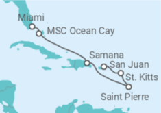 Reiseroute der Kreuzfahrt  A Sensational New Year Celebration - Explora Journeys