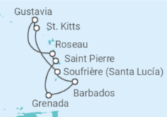 Reiseroute der Kreuzfahrt  An Extended Journey to Brazilian Carnival and Bardot-Worthy Beaches - Explora Journeys