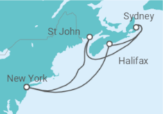 Reiseroute der Kreuzfahrt  7 Day Canada Cruise - Carnival Cruise Line