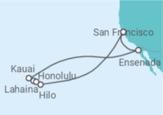 Reiseroute der Kreuzfahrt  Hawaiian Islands - Princess Cruises