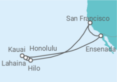 Reiseroute der Kreuzfahrt  Hawaiian Islands - Princess Cruises