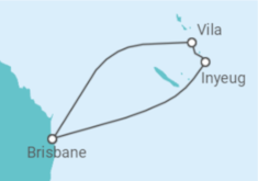 Reiseroute der Kreuzfahrt  Vanuatu - Royal Caribbean