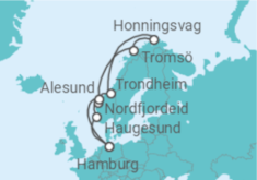 Reiseroute der Kreuzfahrt  Norwegen Alles Inklusive - MSC Cruises