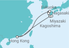 Reiseroute der Kreuzfahrt  Japan - Royal Caribbean