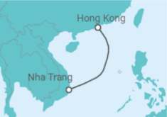 Reiseroute der Kreuzfahrt  Vietnam - Royal Caribbean