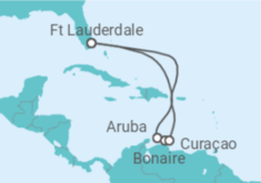 Reiseroute der Kreuzfahrt  Aruba, Curaçao - Celebrity Cruises