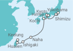 Reiseroute der Kreuzfahrt  Japan - NCL Norwegian Cruise Line