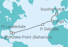 Reiseroute der Kreuzfahrt  Portugal - Disney Cruise Line