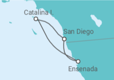 Reiseroute der Kreuzfahrt  Mexiko - Disney Cruise Line