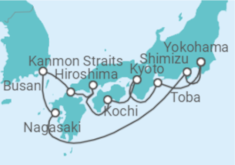 Reiseroute der Kreuzfahrt  Japan Explorer - Princess Cruises