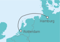 Reiseroute der Kreuzfahrt  Niederlande - MSC Cruises