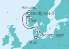 Reiseroute der Kreuzfahrt  Norwegen, Deutschland Alles Inklusive - MSC Cruises