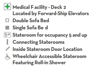 Profil der Decks des Celebrity Edge