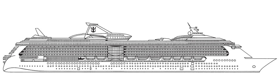 Profil der Decks des Brilliance of the Seas