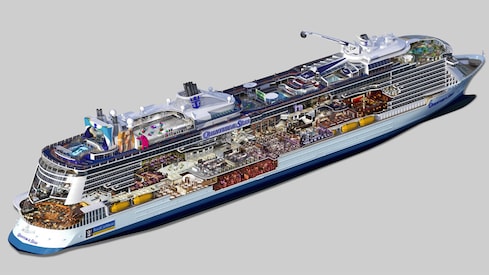 Profil der Decks des Quantum of the Seas