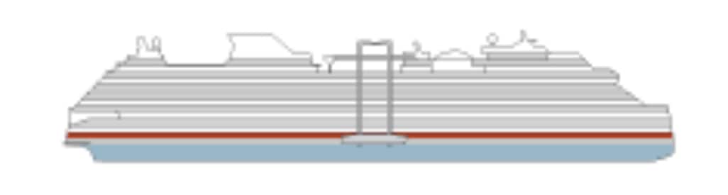 Profil der Decks des Celebrity Edge