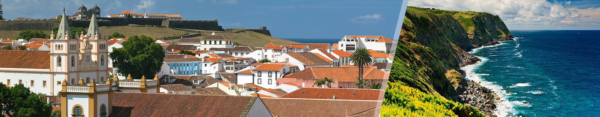 Terceira und São Miguel mit Flugzeug