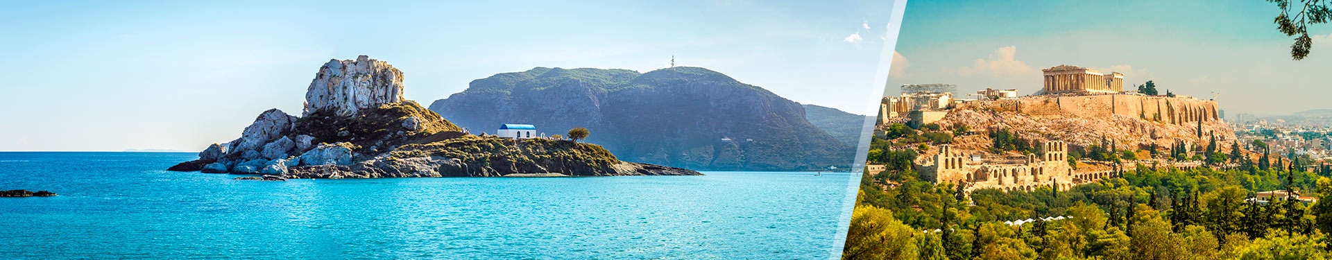 Athen und Kos mit dem Flugzeug