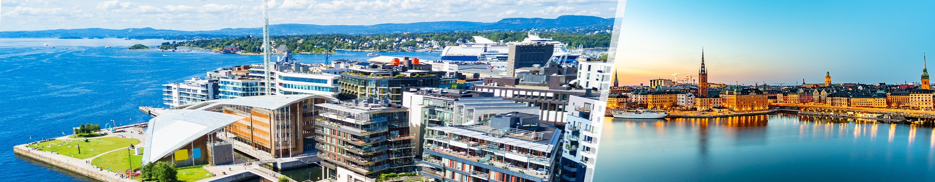 Oslo und Stockholm mit dem Flugzeug
