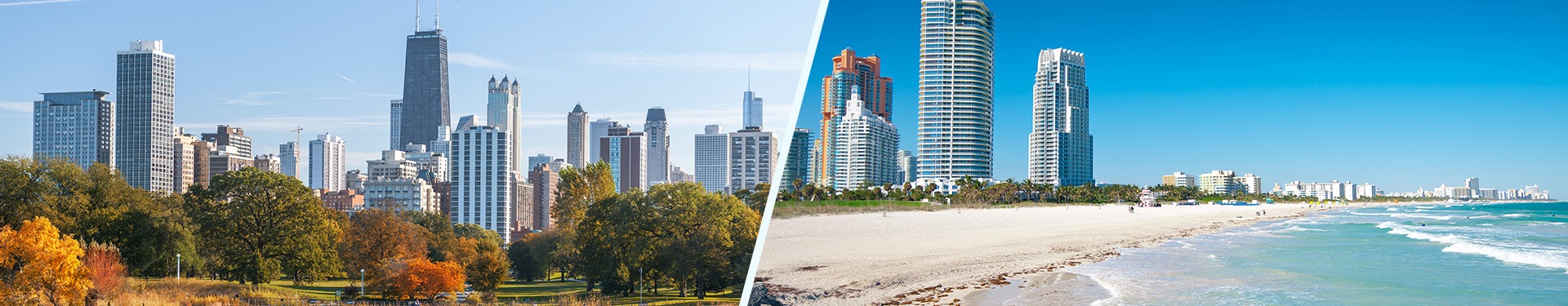 Chicago und Miami