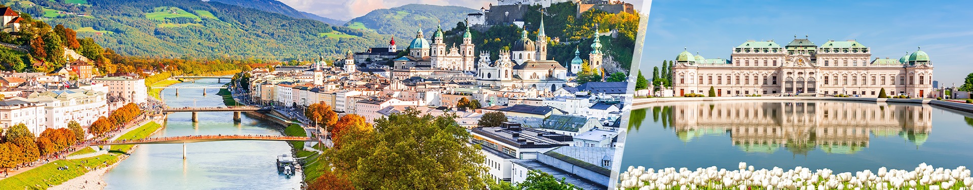 Wien und Salzburg mit dem zug