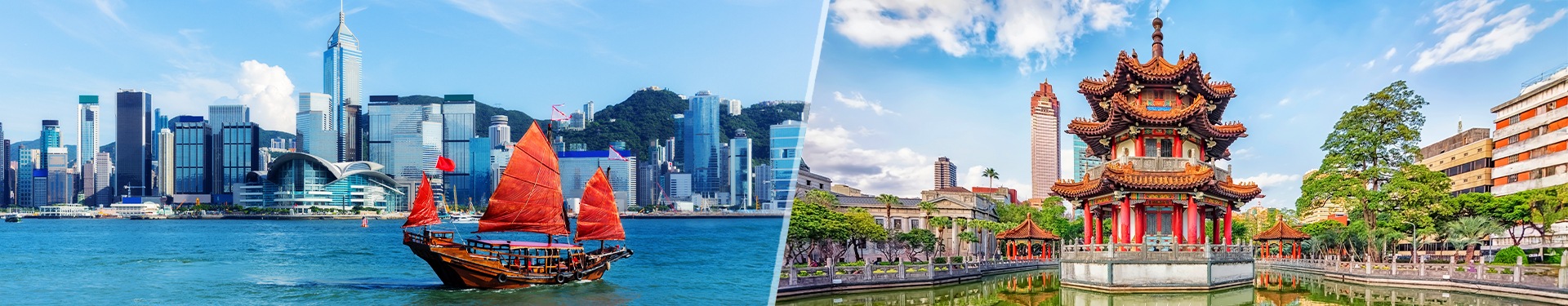 Hongkong und Taipeh