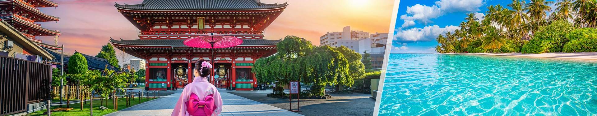 Osaka, Kyoto, Tokio, Tahiti und Bora Bora