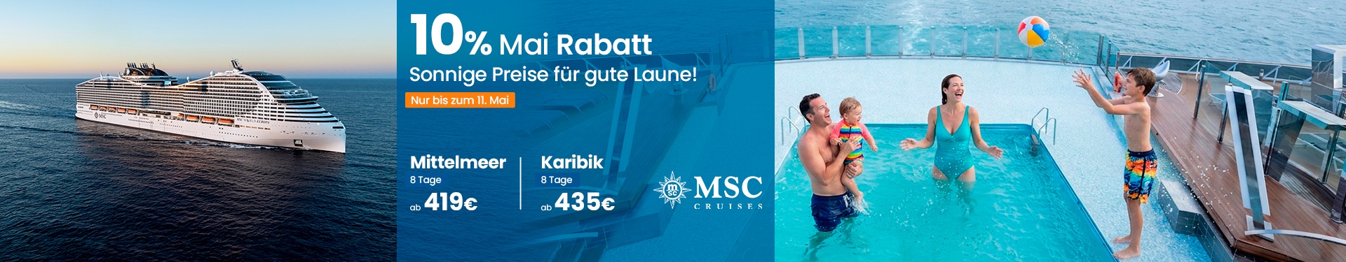 mai 10% rabatt msc