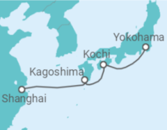 Reiseroute der Kreuzfahrt  Japan - MSC Cruises