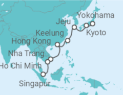 Reiseroute der Kreuzfahrt  Südostasien mit Tokio & Singapur - Royal Caribbean