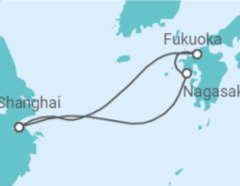 Reiseroute der Kreuzfahrt  Japan - Royal Caribbean