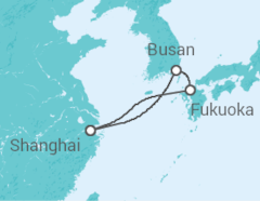 Reiseroute der Kreuzfahrt  Südkorea, Japan - Royal Caribbean