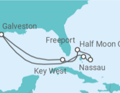 Reiseroute der Kreuzfahrt  8 DAY EASTERN CARIBBEAN ITINER - Carnival Cruise Line