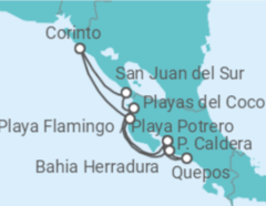 Reiseroute der Kreuzfahrt  Griechenland, Costa Rica - WindStar Cruises