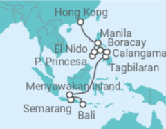 Reiseroute der Kreuzfahrt  Die Magie Südostasiens - Hapag-Lloyd Cruises