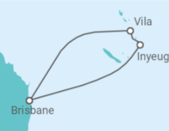 Reiseroute der Kreuzfahrt  Vanuatu - Royal Caribbean